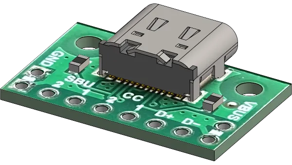 Pololu USB 2.0 Type-C Connector Breakout Board (usb07b) preview